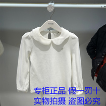 Annil Annie Childrens Fashion 2021 Fall Girls Lead Long Sleeve Knitted Sweater AG131748