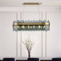 Post-modern luxury restaurant creative chandelier simple fashion glass art model room study designer chandelier