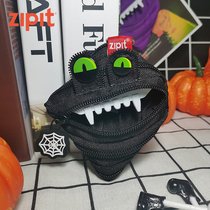 ZIPIT Halloween Zero Wallet Student Coin Bag Mini Cute Wallet Cartoon Zero Money Bag Key Bag Pendant