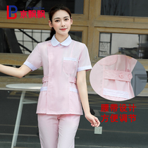 Beijing fluttering nurse suit split suit long sleeve white ICU room nurse uniform beauty suit oral suit