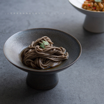 Sanzhai home food ware original metal glaze frosted glaze ceramic rice bowl Japanese goblet Zen vegetarian tableware