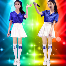 Student dance performance Female cheerleading costume Cheerleading suit Adult performance costume College style La La fuck dance