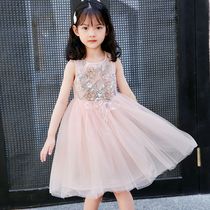 Childrens Clothing Princess Dresses 2022 Summer Dress New Korean Version Girl Fairy Ocean Fluffy Girl Princess Dress Dress