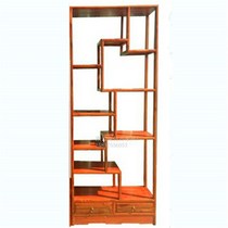 Xiaobo ancient shelf antique Dobao Pavilion living room porch partition shelf tea rack Retro Display Cabinet antique cabinet