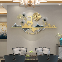 New Chinese wall clock living room home fashion watch creative clock hanging wall mute light luxury decoration hanging watch Net Red