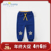 cutebunny baby autumn baby cotton trousers foreign style small boy casual pants men's treasure Joker pants