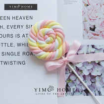 Simulation marshmallow lollipop fake candy Children photography shooting props Dessert table bedroom layout scene decoration