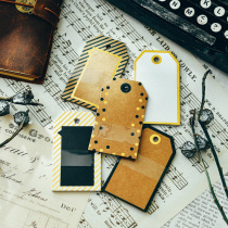 Judy hand-stamping hipster TAG hand account material junkjournal partner 8 pieces