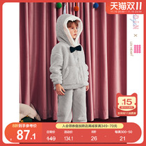 Lecho LIVHEART United Kids Pajamas Autumn Winter New Casual Cute Sharks Go Home Clothing Sets