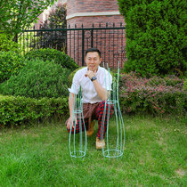 Mu Zi Ge courtyard water bottle European style old flower stand iron climbing cane clematis balcony bracket multi-color optional