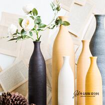JK Mu Space Nordic modern handmade ceramic line combination porch living room decoration Flower Arrangement Vase