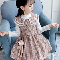 Female Great Boy Suit Winter Plus Suede Thickened Dress Girl Clothing Girl Spring Autumn Dress 2020 New Suit Dress