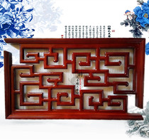 Dongyang wood carving solid wood flower lattice angle flower background wall ceiling lintel passageway decoration Chinese antique gun angle beam bracket