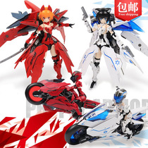 Spot PA Bai Ji little sister machine cat ear motorcycle mecha girl assembly model toy hand