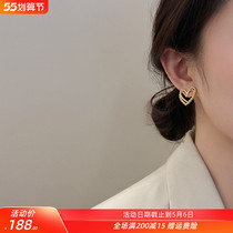 Loving Ear Nail Superior Temperament Special Design Small Crowdwomen Pure Silver 2022 New Tide Small And Delicate Earrings