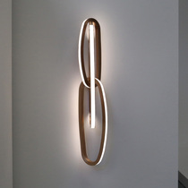 Postmodern led living room wall lamp light luxury geometric personality art designer study bedroom bedside background wall lamp