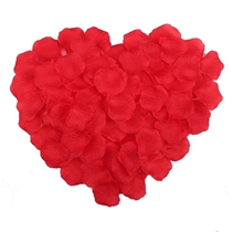 Fake rose petals simulation decoration Valentines Day wedding room marriage proposal wedding confession birthday wedding scene layout