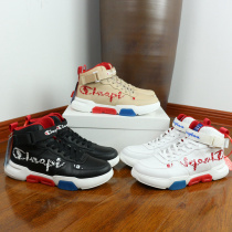 Mens high-end round lace-up Velcro solid color shock-absorbing wear-resistant top layer cowhide leather upper casual sneakers B21