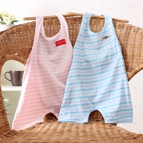 Baby Belly Pocket Pure Cotton Baby Newborn Baby Care Belly Belly Baby Clothes With Underwear Pink Blue Stripe