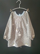 Baby childrens overalls and pants reverse Clothes Clothes cotton dinner clothes front waterproof 0-3 years old custom-made