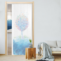 Nordic PVC folding push and pull door kitchen toilet balcony severance door door hanging track stealth door