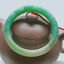 Nanyang Dushan Jade day Blue Yang Green flat bracelet female Xiangrui Pavilion counter collection promotion special exhibition and sales