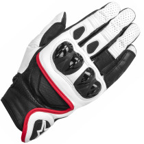 MOTOGP Racing Gloves Genuine Leather All Leather Locomotive Gloves Motorcycle Four Seasons Anti-Fall Riding Full Finger Gloves Short