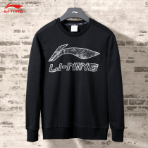 Li Ning clothes men 2021 autumn coat spring and autumn pullover round neck long sleeve T-shirt national tide loose sportswear