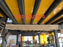 Yunnan weathered wood background wall hanging Yunnan hardwood old oak simple space decoration material