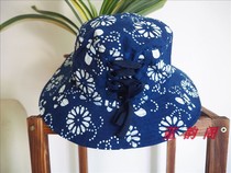 Female Spring and Summer Korean Sun Hat Cotton hipster Drawstring Sunshine Hood Hat Cotton Lining Wide Eaves Hat Foldable