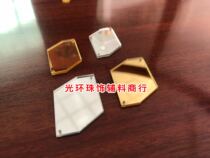 New Gold Silver multi-Diamond irregular mirror diamond high brightness special-shaped acrylic film Latin dance costume flash Diamond