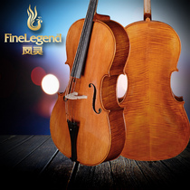 Fengling high-grade cello full handmade coquat glue solid wood tiger pattern playing professional grade FLC4111 4 4 4
