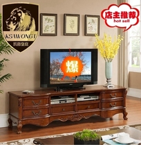 TV cabinet American floor cabinet storage low cabinet Film and television cabinet living room furniture coffee table combination 2 2 2 2 4 meters spot