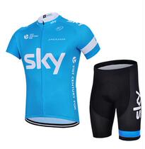 Blue Riding Suit Sky Sky Sky Summer Bicyclist Women Mountain Bike Clothing Men Speed Dry Wheel Slip Clothing