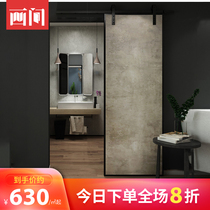 Painting room ecological paint-free barn door Nordic warehouse Valley door Aluminum magnesium alloy hanging rail sliding door Narrow edge barn door sliding door