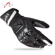 Motorcycle riding gloves four seasons leather riding motorcycle knight dropproof windproof off-road racing leather gloves