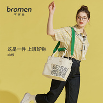 Not Laimei graffiti ok bag Totbag schoolgirls Cloth Bags Commute Bag Large Capacity Carry-on Satchel Satchel Bag