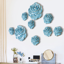 Brief Nordic Solid Flowers Wall Decoration Wall-mounted Wall Decoration Creative Living Room Genguan Shop Background Wall Decorative Pendant