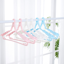 Versatile plastic clothes hanger adult wide shoulder hanging clothes hanging clothes cabinet containing drying speed dry windproof anti-slip clothes brace