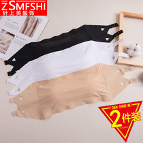 Ice silk chest underwear bottoming anti-light gathering chest wrap style back vest female sexy cross belt summer