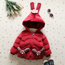 Baby winter cotton padded jacket girl cotton coat 2020 new children Korean girl winter thick Foreign style cotton coat