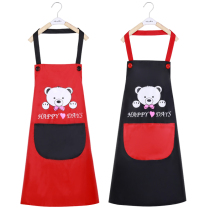 Apron hoe waterproof and oil-proof kitchen adult Korean fashion custom logo printing hotel men and women work clothes