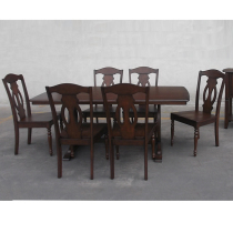 Norton Berg clear cabin pick-up restaurant dining table and chairs rectangular table American chairs retro nostalgic dining chair bookchair