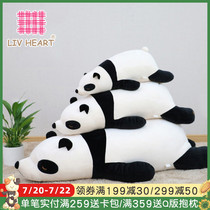 LIWHEART Panda pillow sleeping doll doll Super soft plush toy to sleep with big doll Childrens gift girl