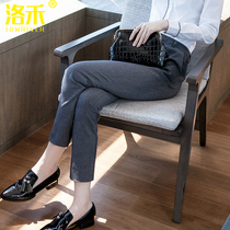 Suit pants women's professional ankle pants formal work pants black work pants straight pants women's ol grey suit pants