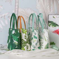 Tang Rabbit Rabbit Fresh Fashion Summer Holiday Large Capacity Handle Cloth Art Making Handmade DIY Material Bag Non Finished Products