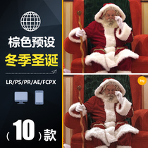 BSH021LR preset PS Christmas Day Winter brown portrait FCPX mobile phone version APP filter mirror PR toning LUT