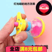 Luminous gyro Classic nostalgic childrens educational toy Rotating catapult gyro Kindergarten small gift Small gift
