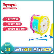 Toyroyal Japanese royal toy Tambourine Taiko Guitar Baby kindergarten music Early education Puzzle musical instrument