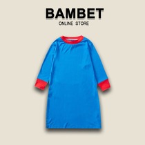 Italian BAMBET girl long-sleeved pajamas spring and autumn children Ice Silk modal nightgown home clothes princess dress